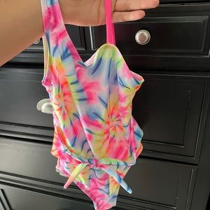 Girls 6-6x Wonder Nation tie-dye swimsuit